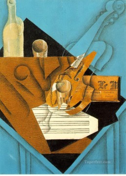 音楽家のテーブル 1914年 フアン・グリス Oil Paintings
